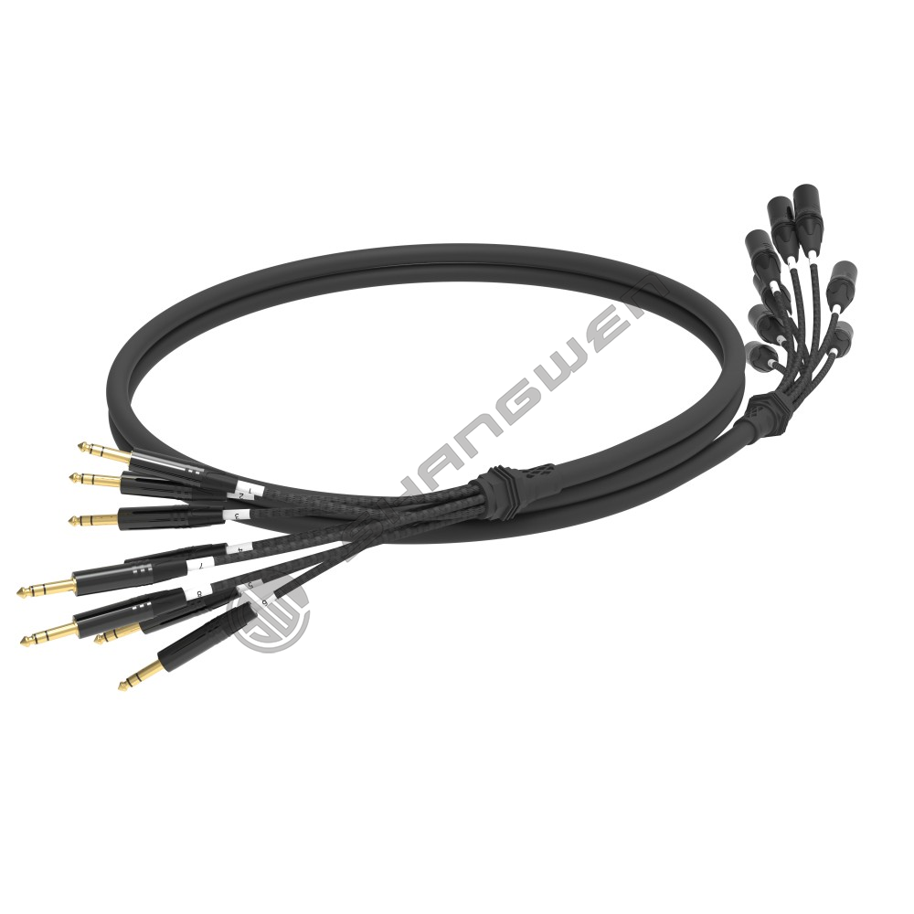 Multi channel Canon male head+audio cable 4, 6, 8, 12, 16 channels